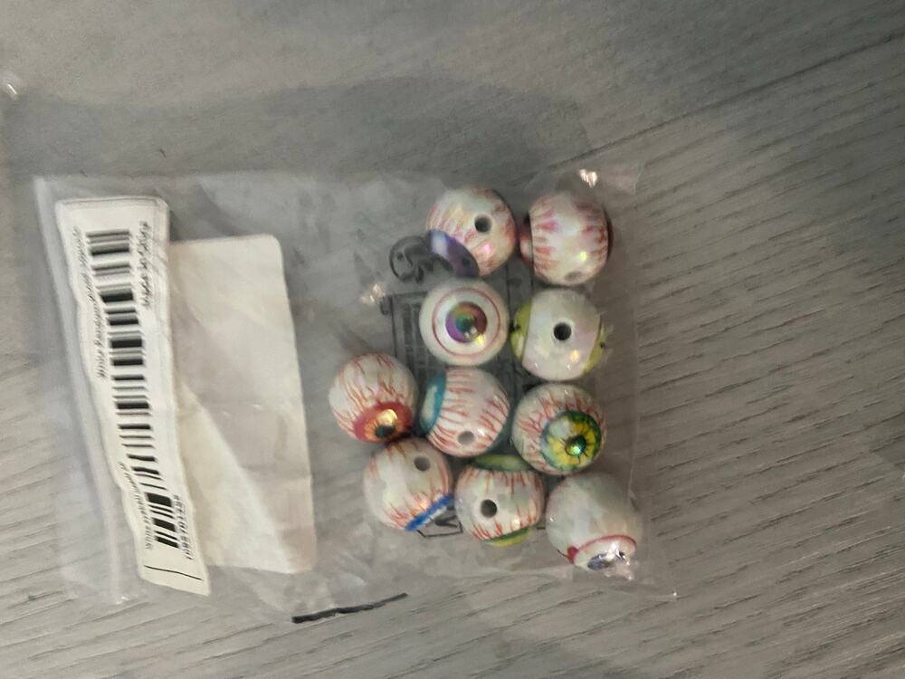 10 piece Halloween eyeball beads for pens